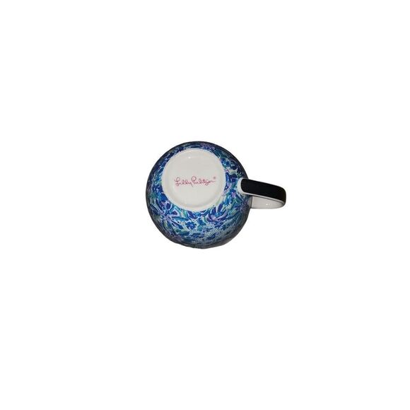 Lilly Pulitzer Blue Pattern Coffee Cup - Picture 4 of 4